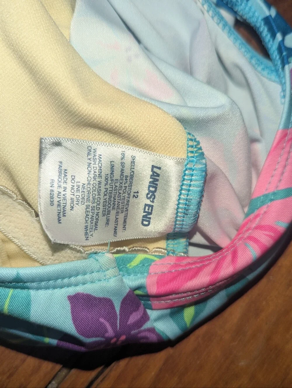 Like New Floral Bathingsuit 12 Girl
